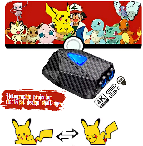 Holographic LED Motion Projector X-Flux 4K HD
