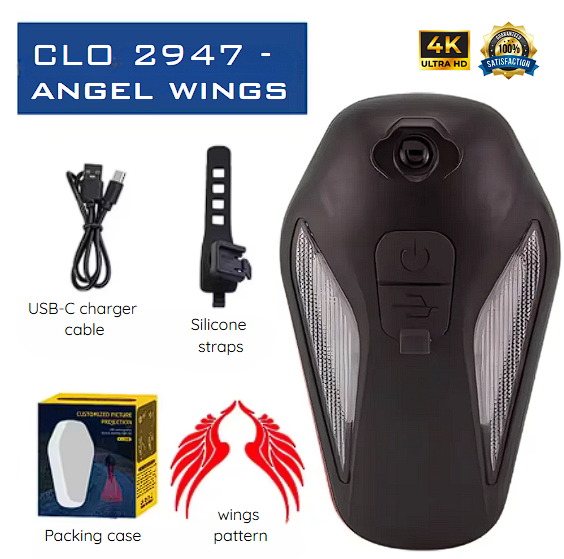 Holographic LED Wing Projector: IPX-5 Version, 4K+ QUALITY