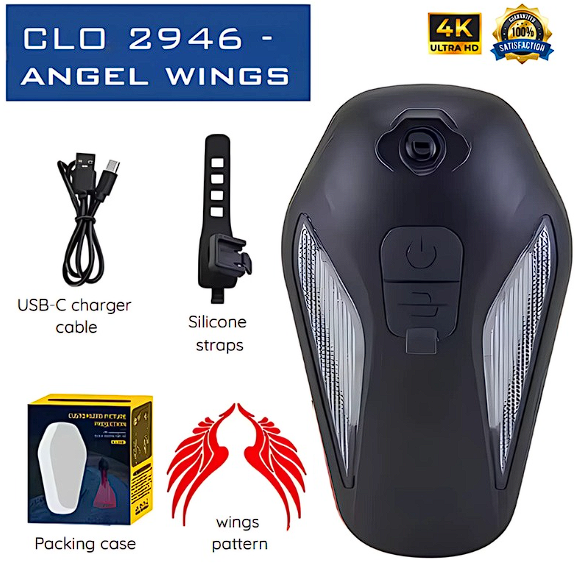 Holographic LED Wing Projector: IPX-5 Version, 4K+ QUALITY